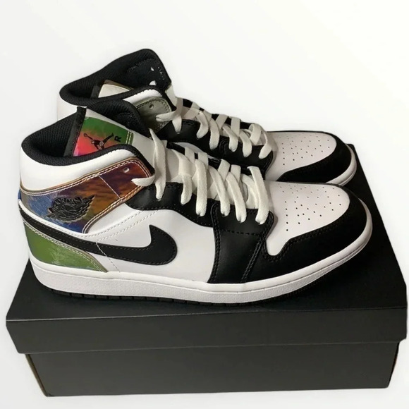 Nike Jordan 1 Mid HEAT REACTIVE Men’s Sneakers 10 New - Picture 2 of 12